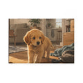 Exploring My New Home — Cute Golden Retriever Puppy Magnet