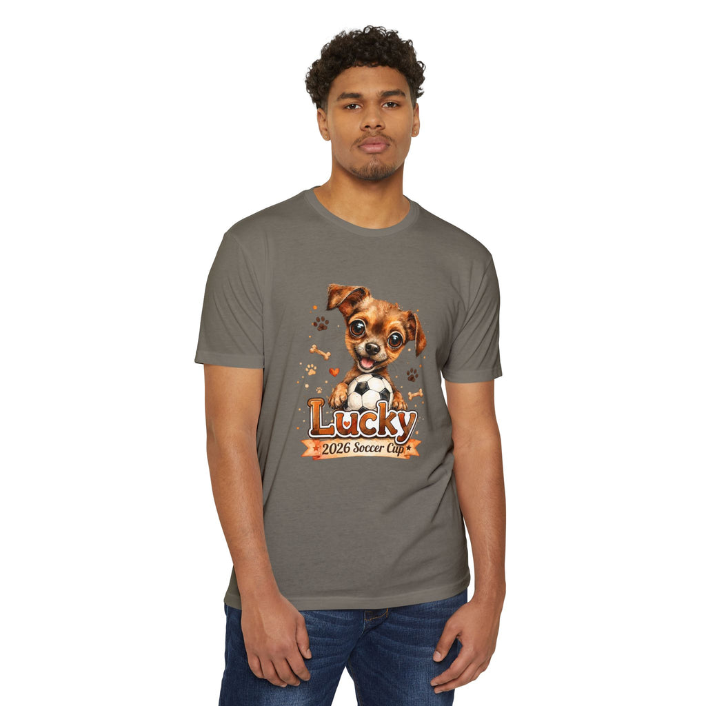 Lucky Puppy Soccer Team T-Shirt for Dog Lovers