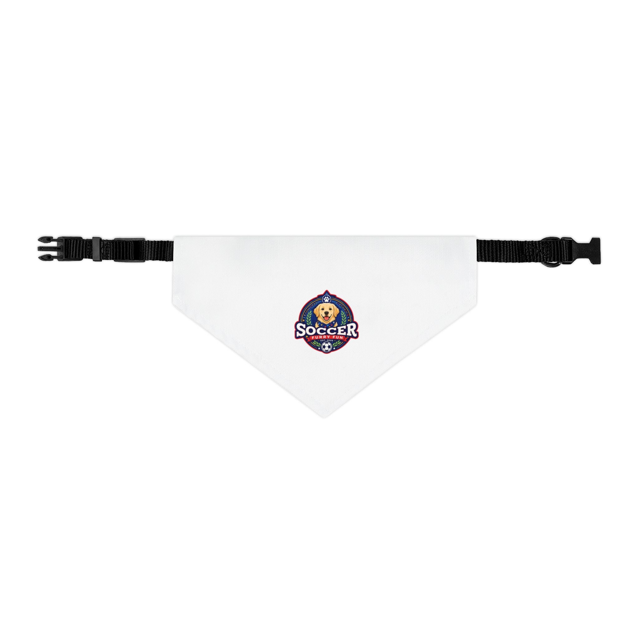 Cute Soccer Pup Dog Bandana - Sporty Dog Collar Bandana, Adorable Pet Accessory for Soccer Fans
