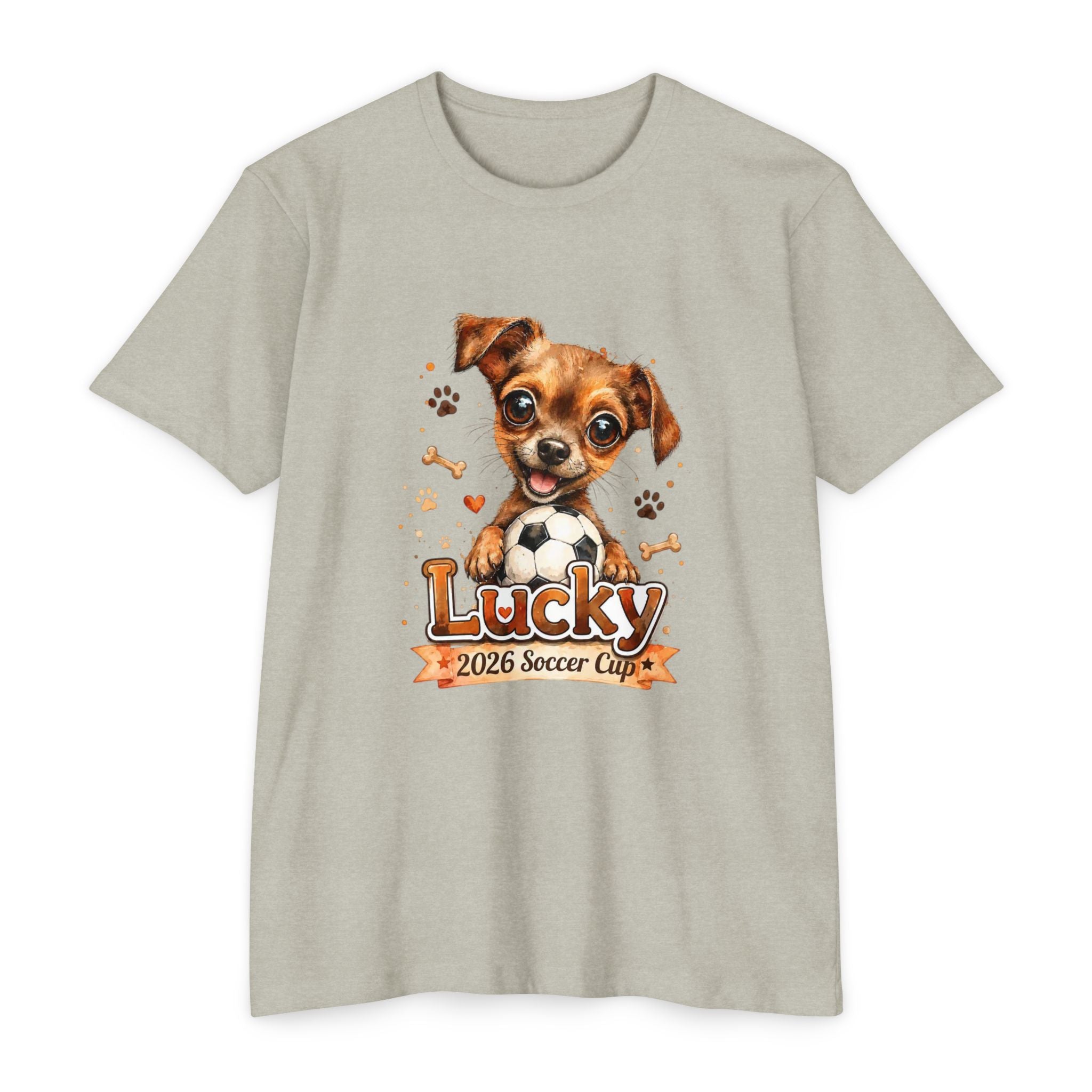 Lucky Puppy Soccer Team T-Shirt for Dog Lovers