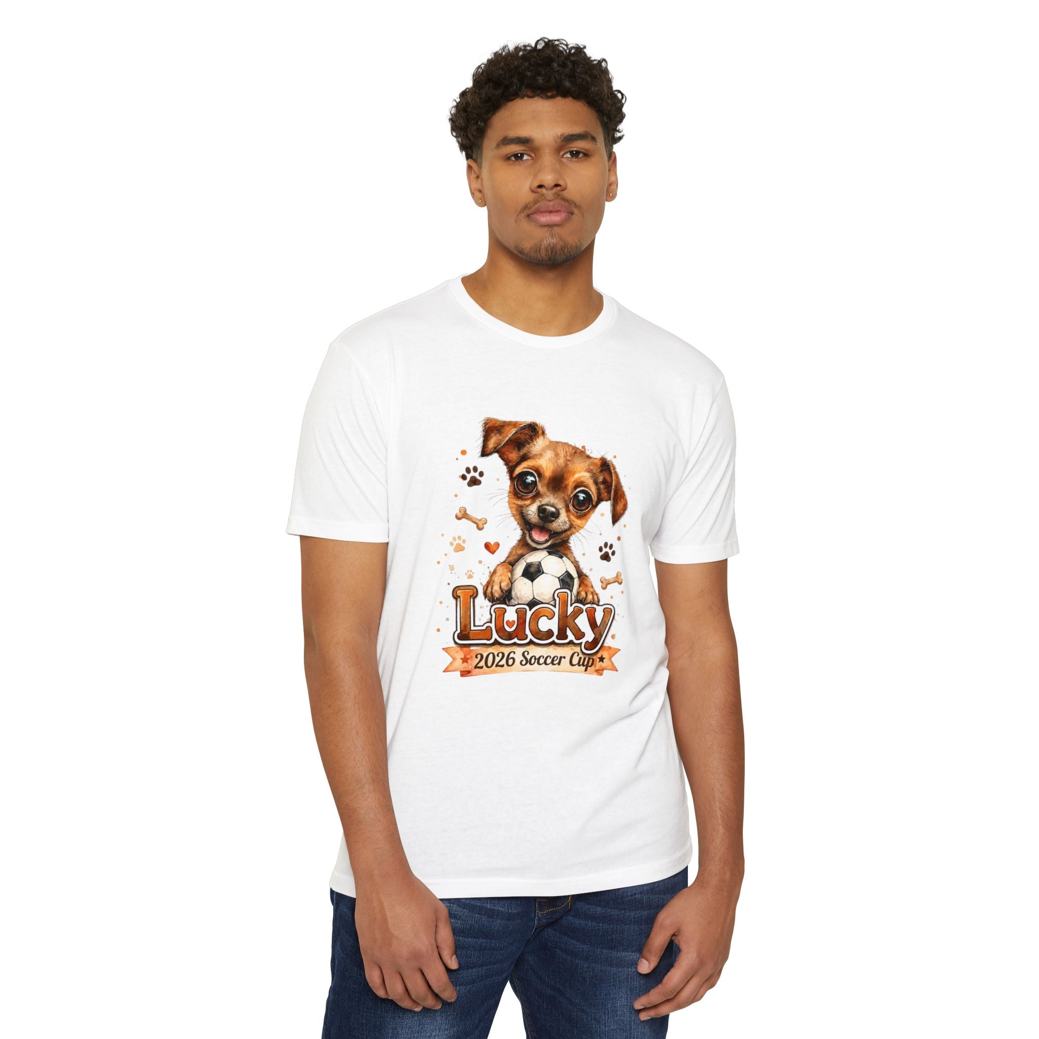 Lucky Puppy Soccer Team T-Shirt for Dog Lovers