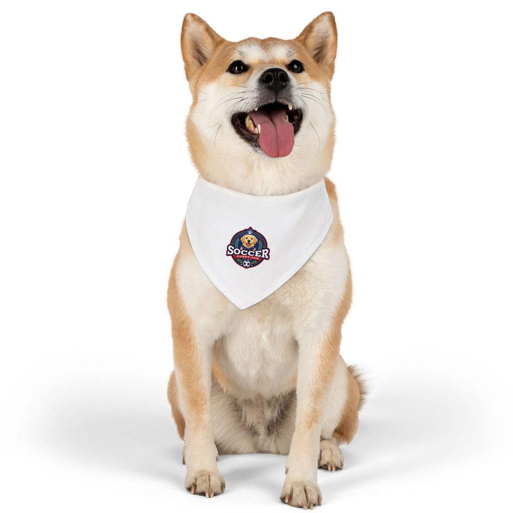 Cute Soccer Pup Dog Bandana - Sporty Dog Collar Bandana, Adorable Pet Accessory for Soccer Fans