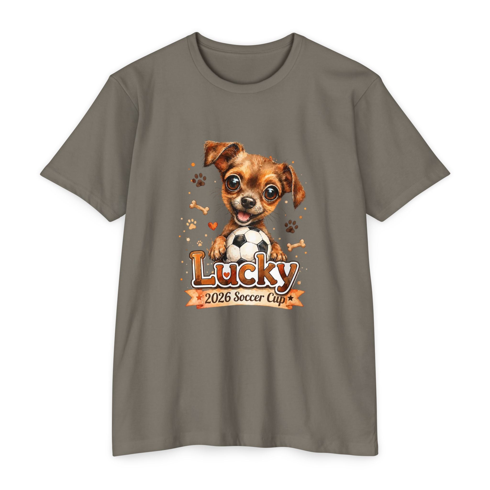 Lucky Puppy Soccer Team T-Shirt for Dog Lovers