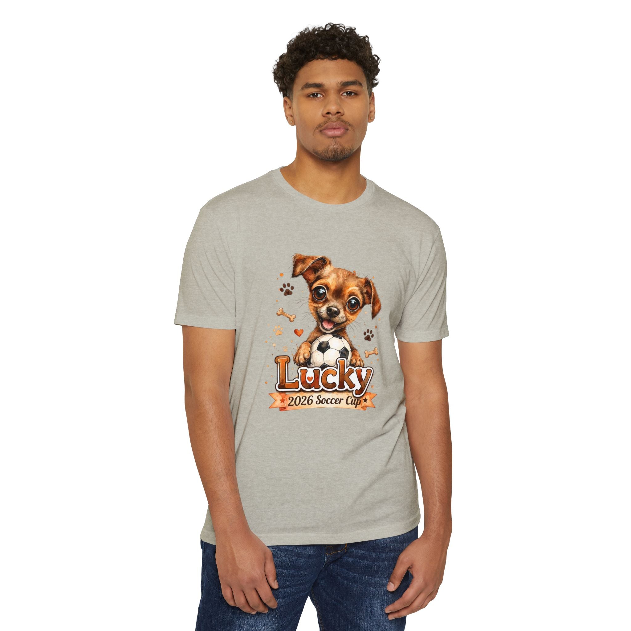 Lucky Puppy Soccer Team T-Shirt for Dog Lovers