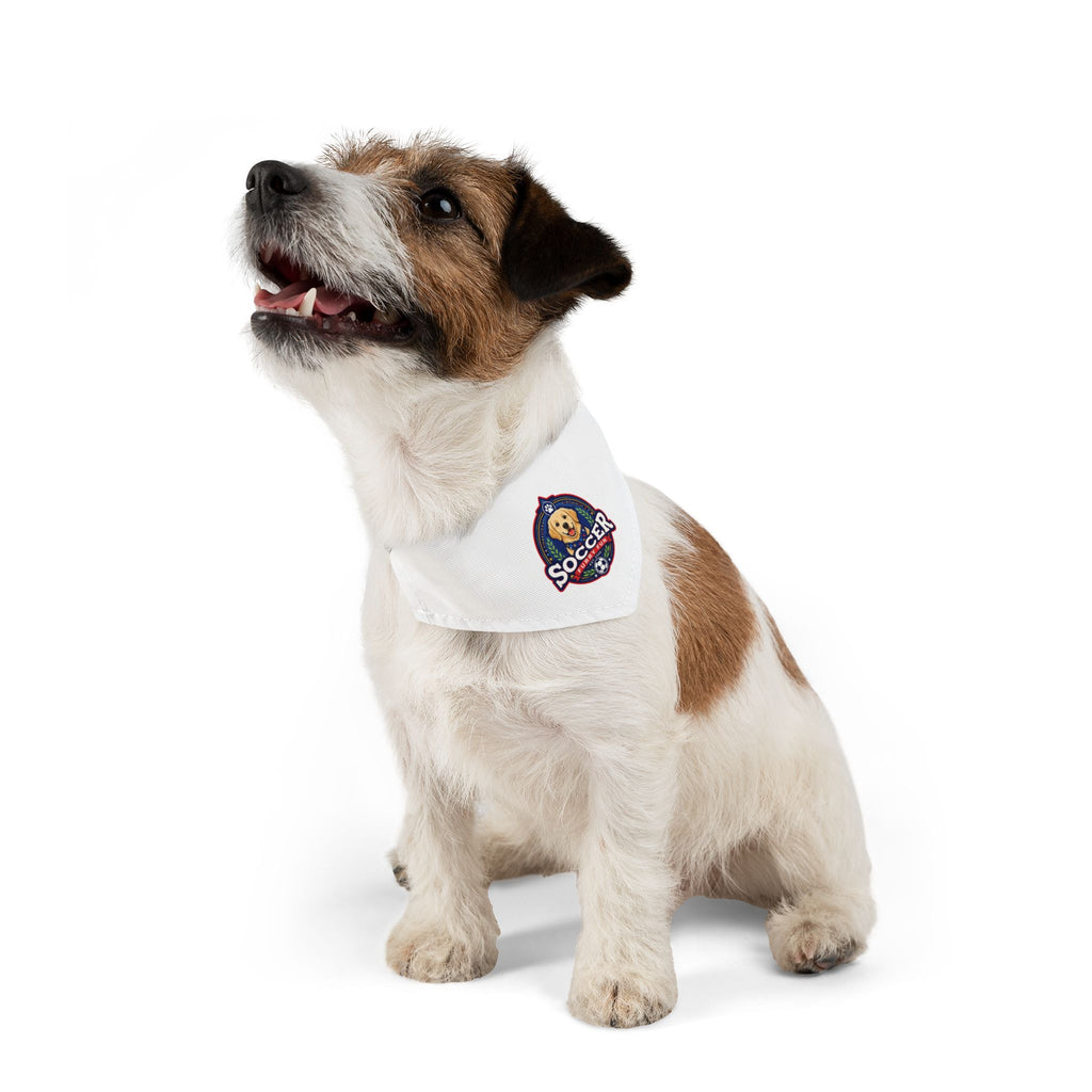 Cute Soccer Pup Dog Bandana - Sporty Dog Collar Bandana, Adorable Pet Accessory for Soccer Fans