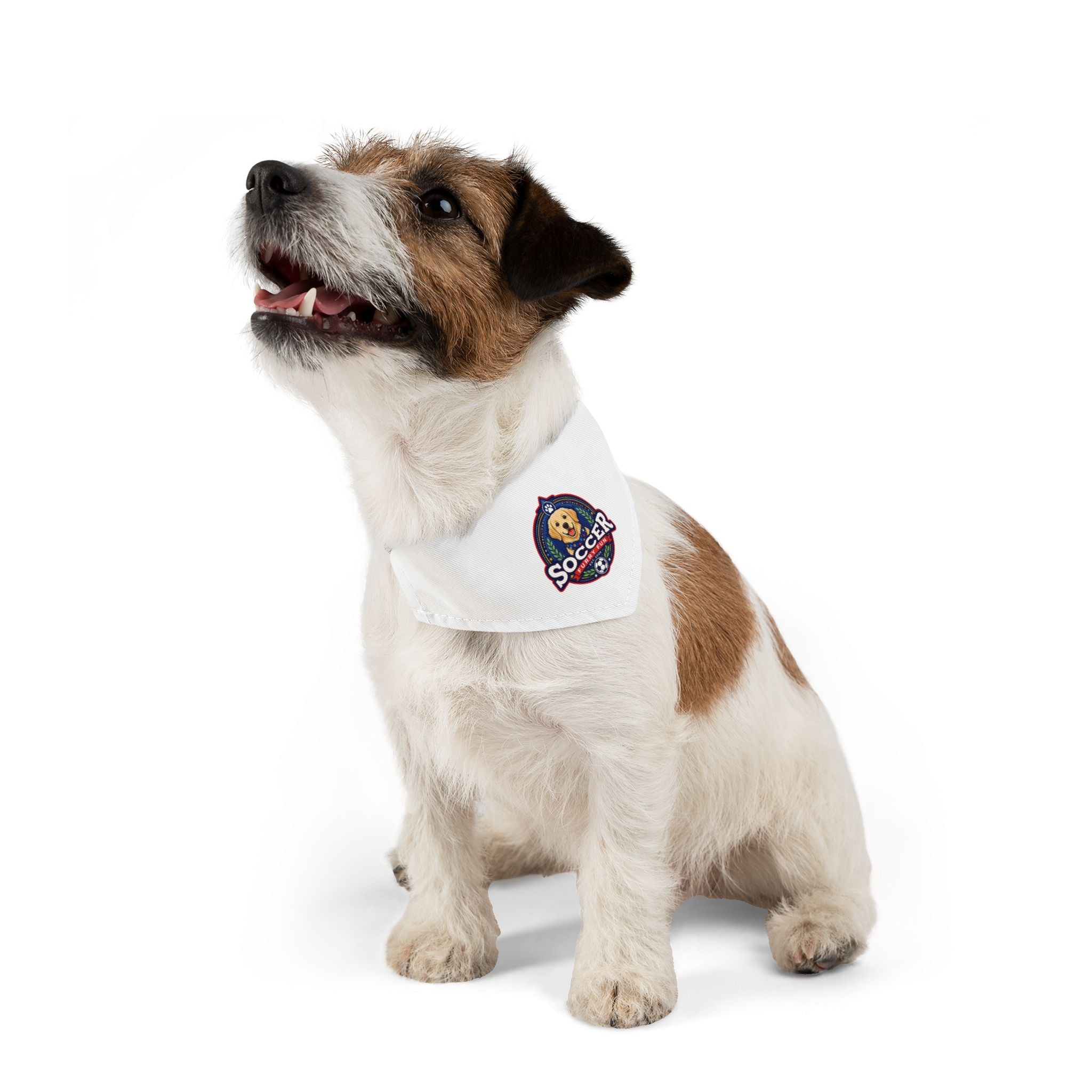 Cute Soccer Pup Dog Bandana - Sporty Dog Collar Bandana, Adorable Pet Accessory for Soccer Fans