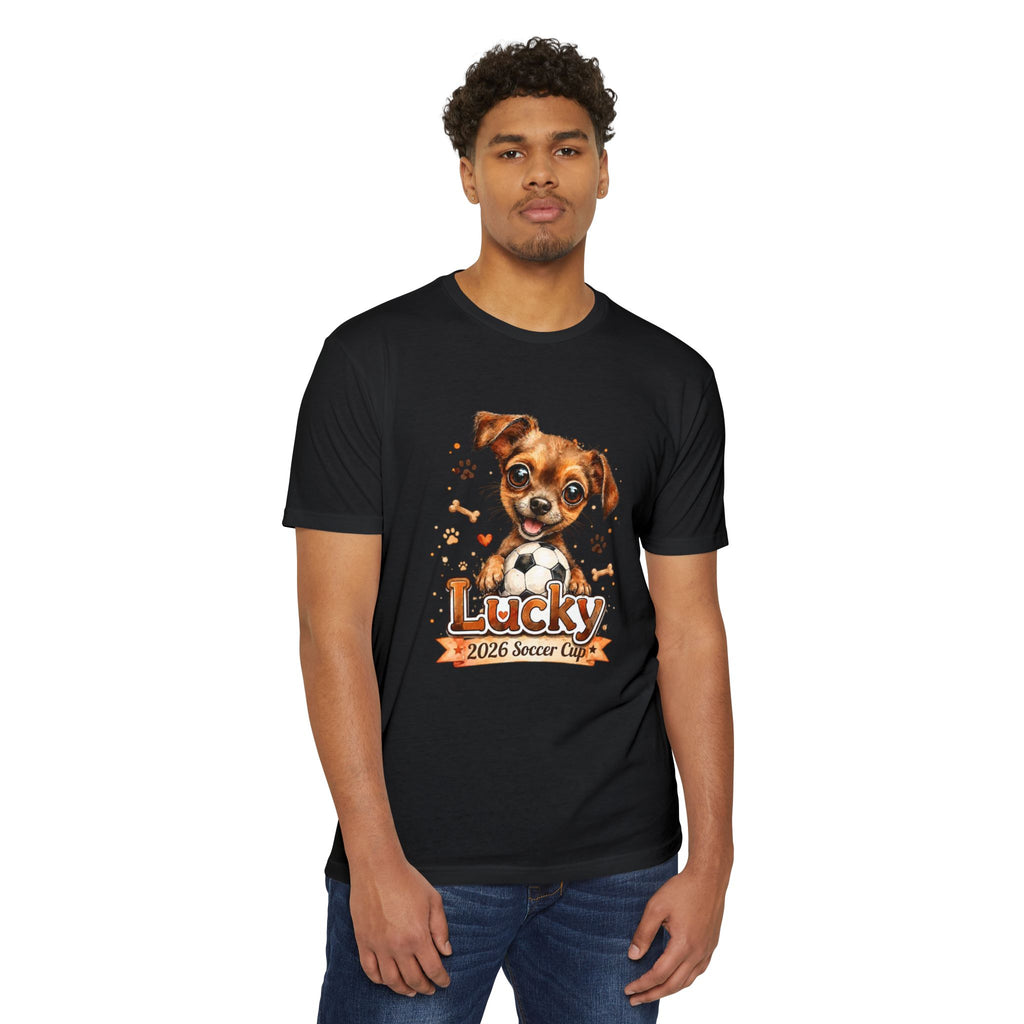 Lucky Puppy Soccer Team T-Shirt for Dog Lovers