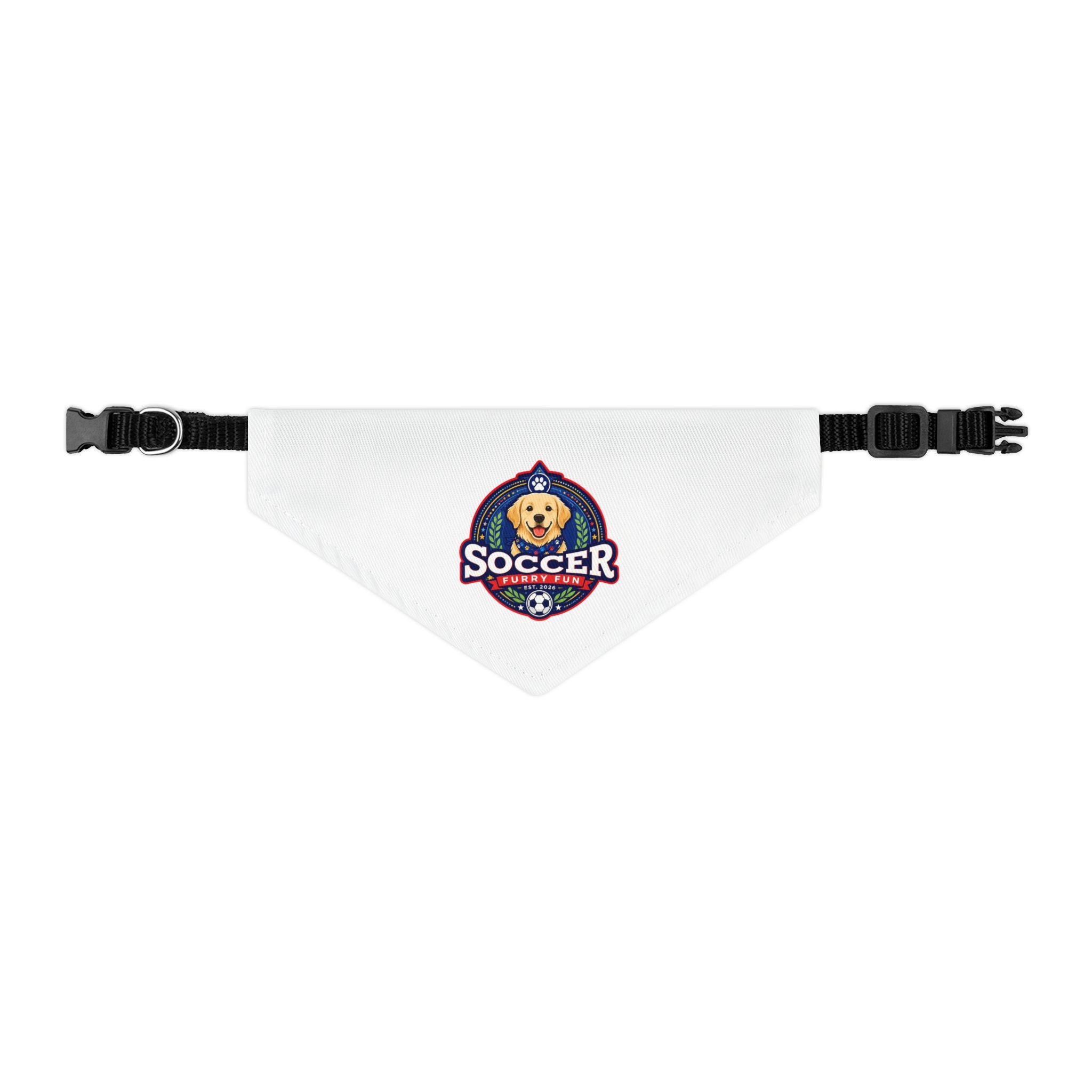 Cute Soccer Pup Dog Bandana - Sporty Dog Collar Bandana, Adorable Pet Accessory for Soccer Fans